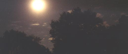 Night Moon with Clouds