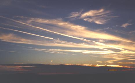 Contrail Sunset