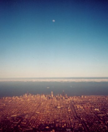 Moon over Chicago