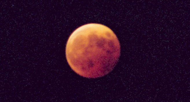 Eclipsed Moon